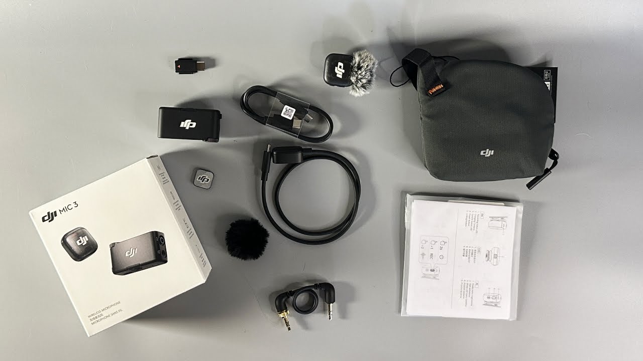 DJI MIC 3 Mini Wireless Microphone Unboxing