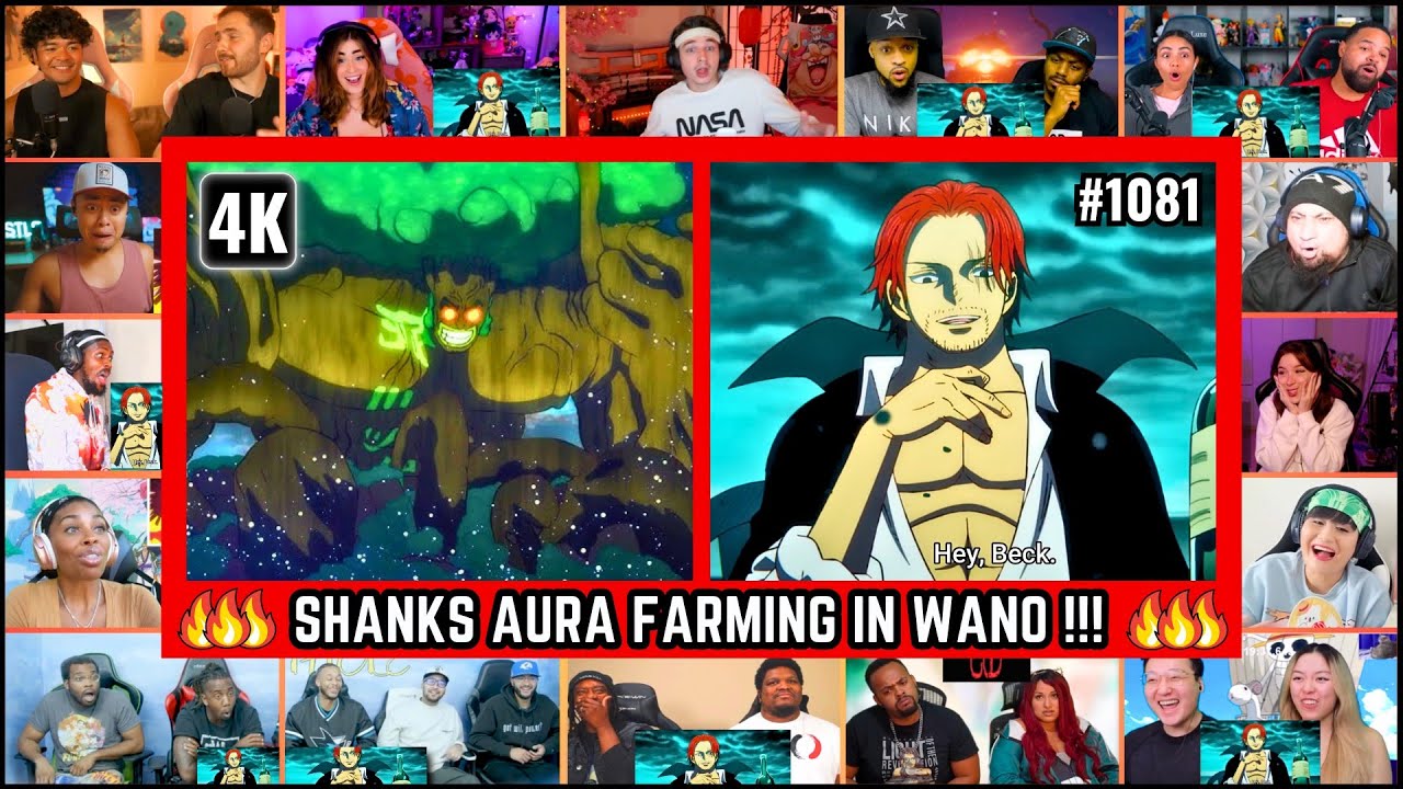 🔥🔥SHANKS ENTERS WANO MEGA REACTION MASHUP -One Piece Episode 1081 Mega Reaction Mashup #onepiece1081