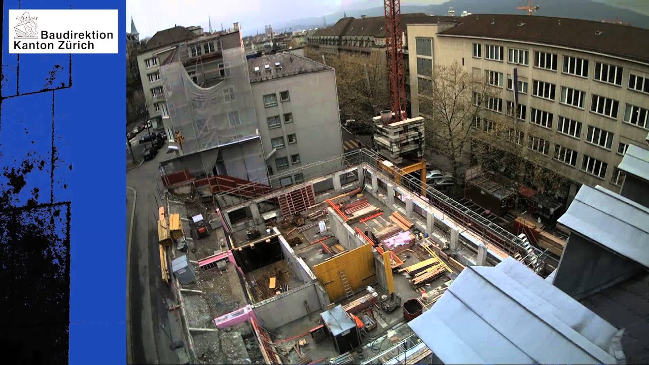 Timelapse Movie Baustellen Kamera Z&uuml;rich Switzerland