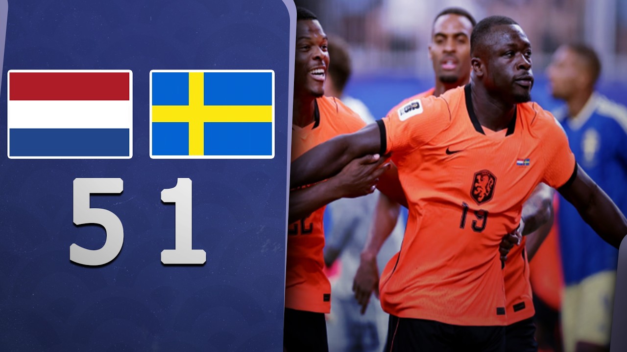 ✅ PAISES BAJOS 5 - 1 SUECIA EN VIVO 🏆 COPA MUNDIAL DE FUTBOL 2026