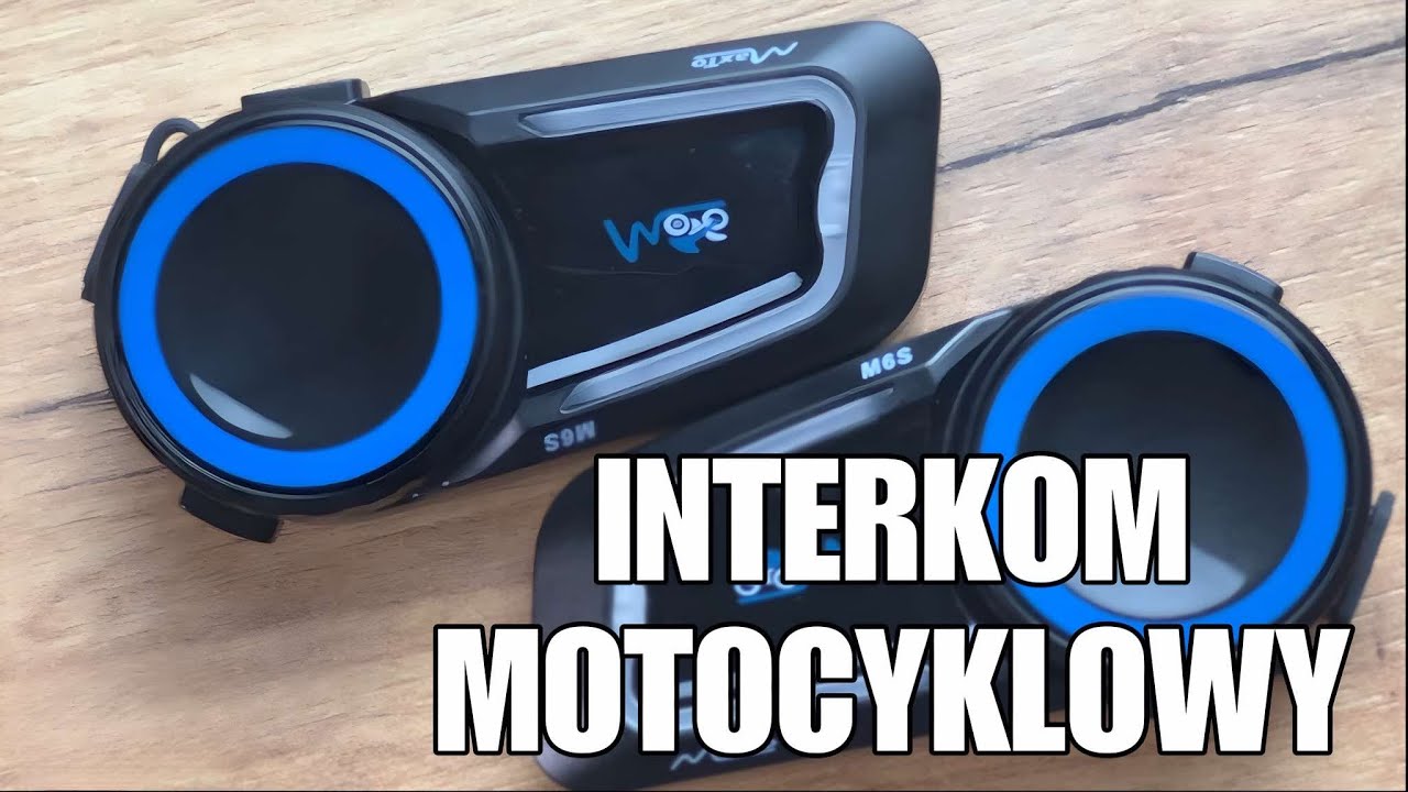 Maxto M6S - interkom motocyklowy z MESH - cechy, instrukcja, montaż w kasku