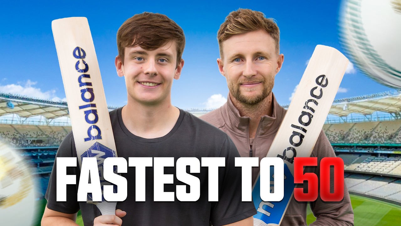 Джо Рут и Джейми Смит против Fastest To 50 Challenge с Марком Вудом