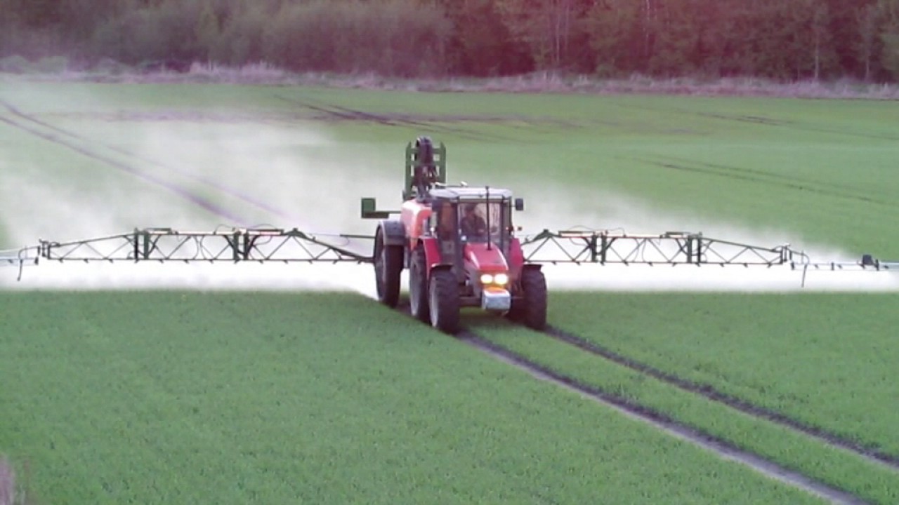 Oprysk Same + Amazone UG 2200 & Massey Ferguson + Hardi