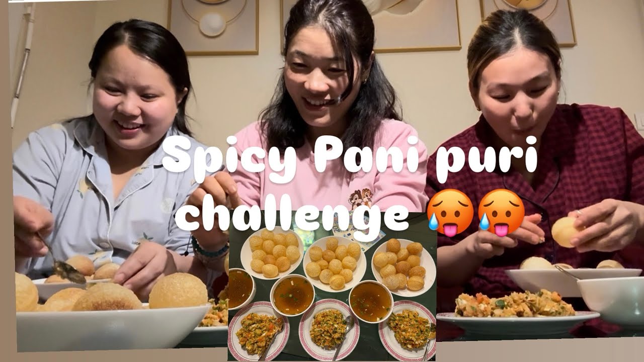 Pani puri challenge  with my colleagues 👍#tibetanvlogger #golgappachallenge #panipurilovers 