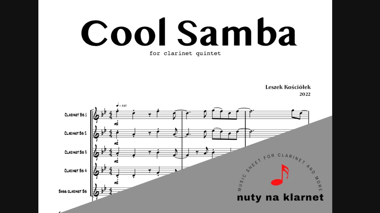 Cool Samba - [Clarinet Quintet] - Sheet Music