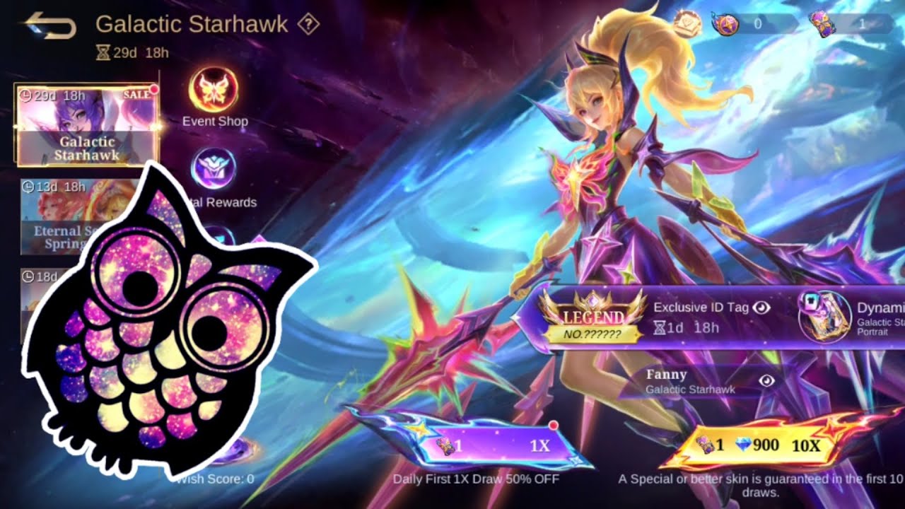 Drawing 1x Ticket On 'Galactic Starhawk' From 5 Smurf Accounts | MLBB