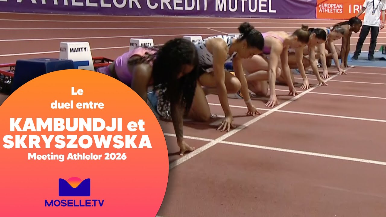 Pia Skrzyszowska et Ditaji Kambundji se livrent une belle bataille au Meeting Metz Moselle Athlélor