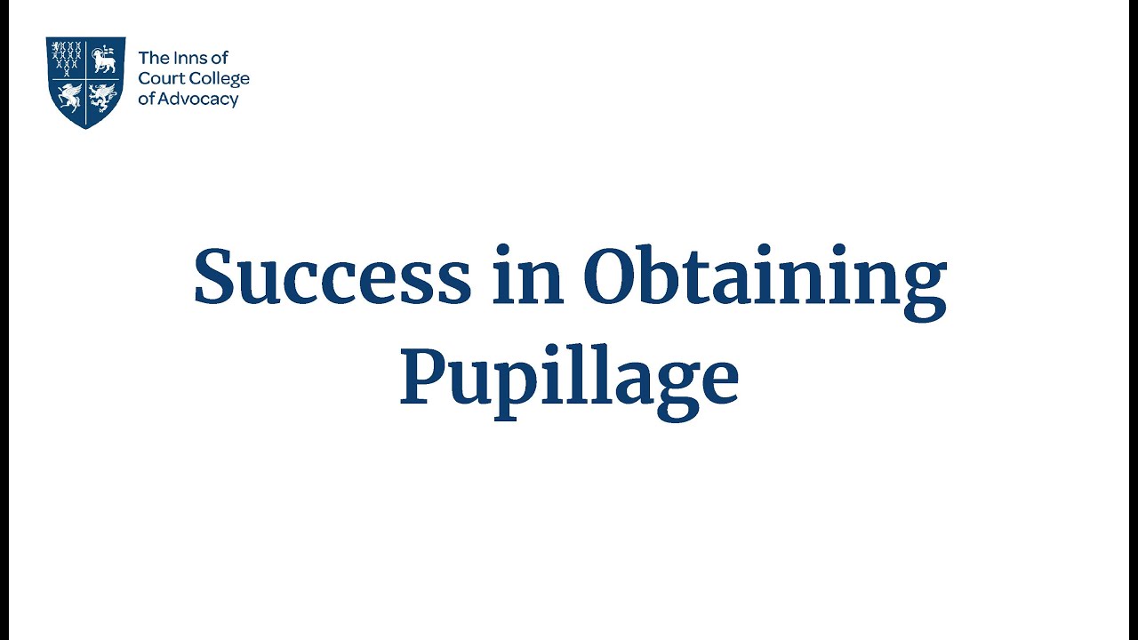 Success in Obtaining Pupillage