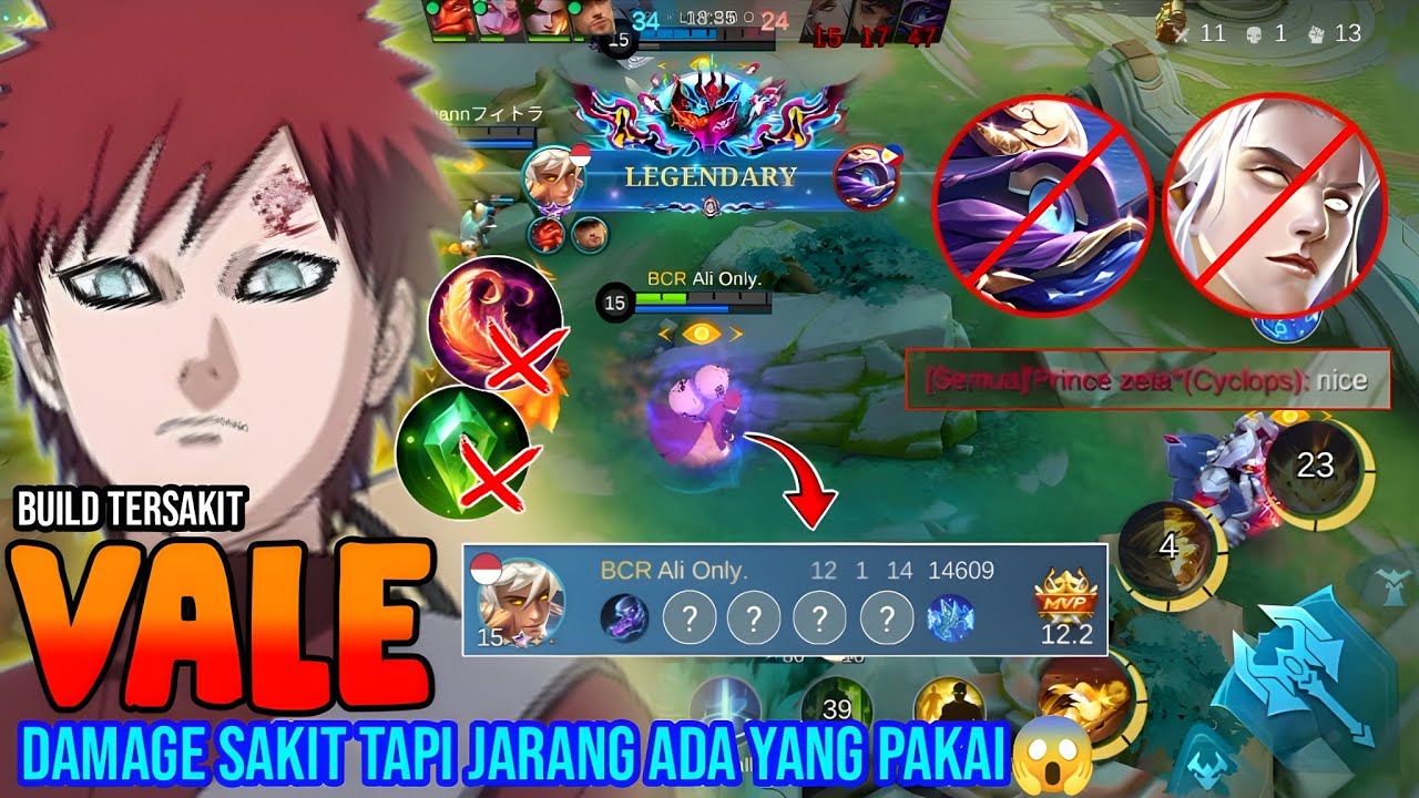TIPS LANNING PHASE LAWAN HERO HEALER || BUILD VALE TERSAKIT || GAMEPLAY VALE - MOBILE LEGENDS
