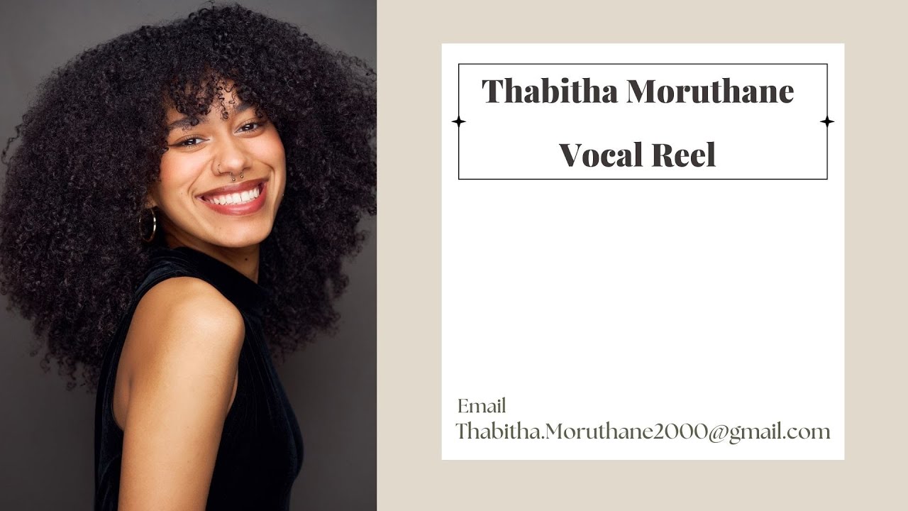 Thabitha Moruthane - 2023 Vocal Reel