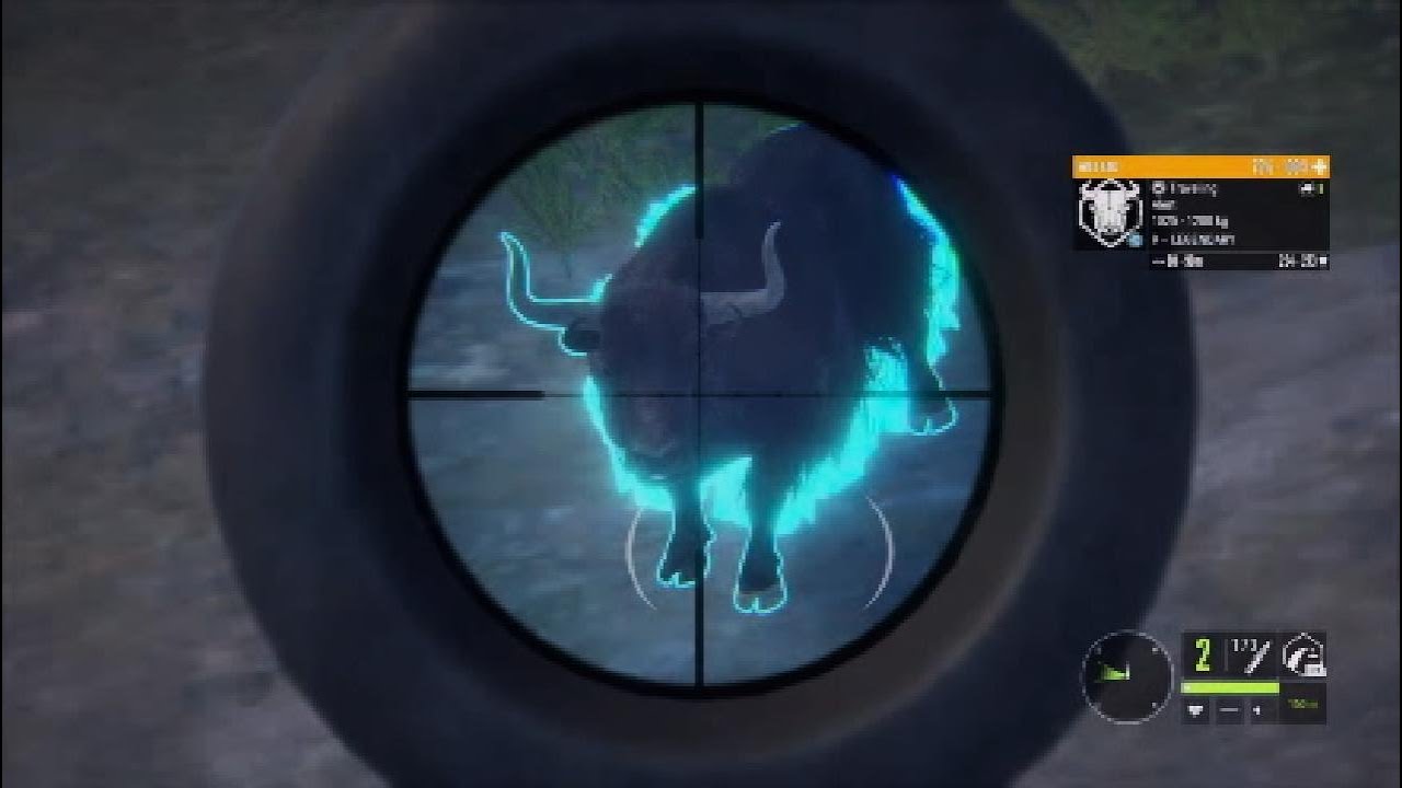 Two legendary yaks on sundarpatan in the hunter call of the wild