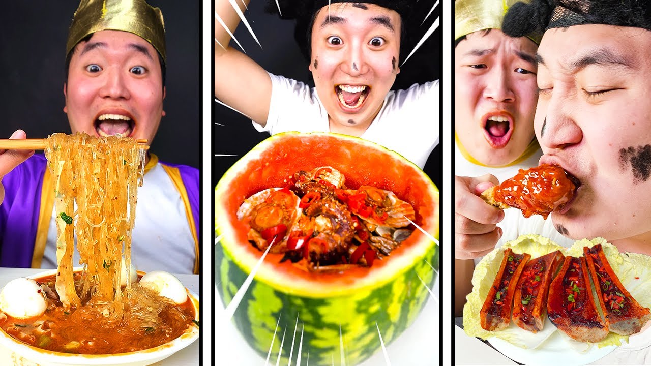 Как весело провести время, поедая острую жареную курицу | Коллекция Spicy Food Mukbang Поедающее шоу