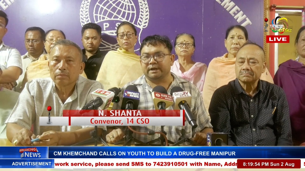 14 CSOs WARN OF MANIPUR SHUTDOWN FROM AUG 9 OVER NRC DELAY | 02 AUG 2026