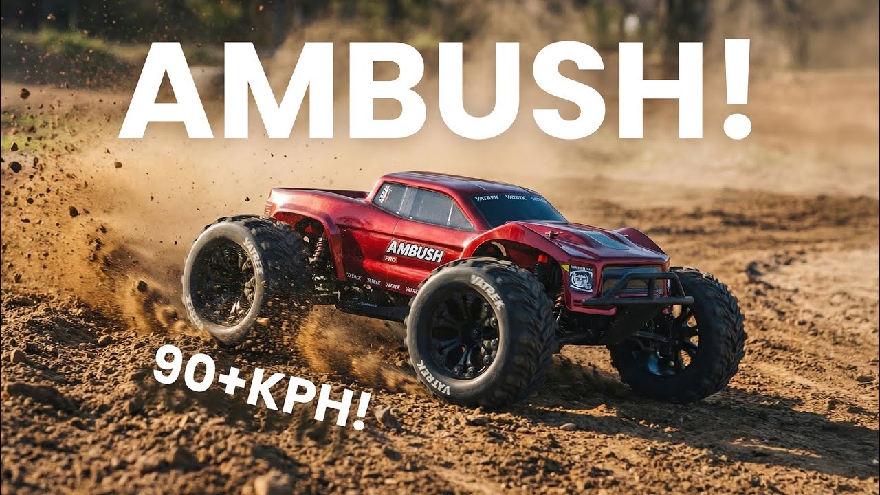 Atrek Ambush Pro RC Monster Truck Electric Brushless 2WD 1/10 Scale RTR