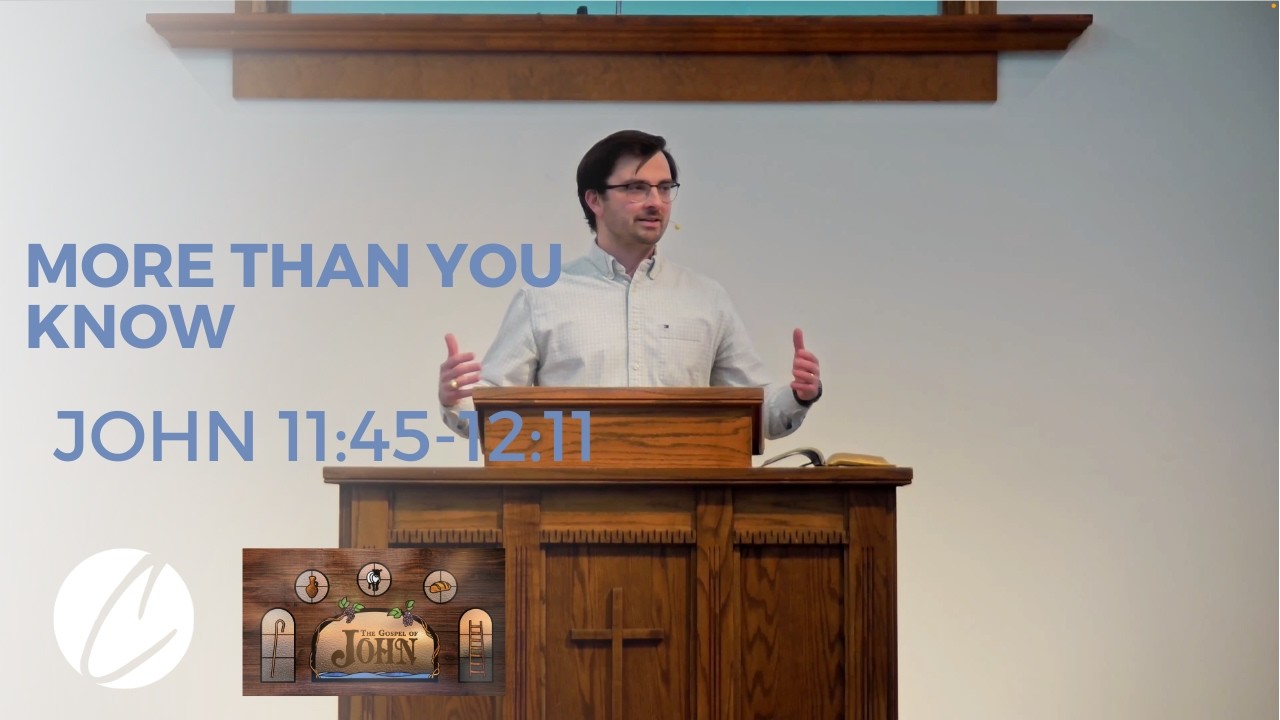 More Than You Know | John 11:45-12:11 | Paul Webb