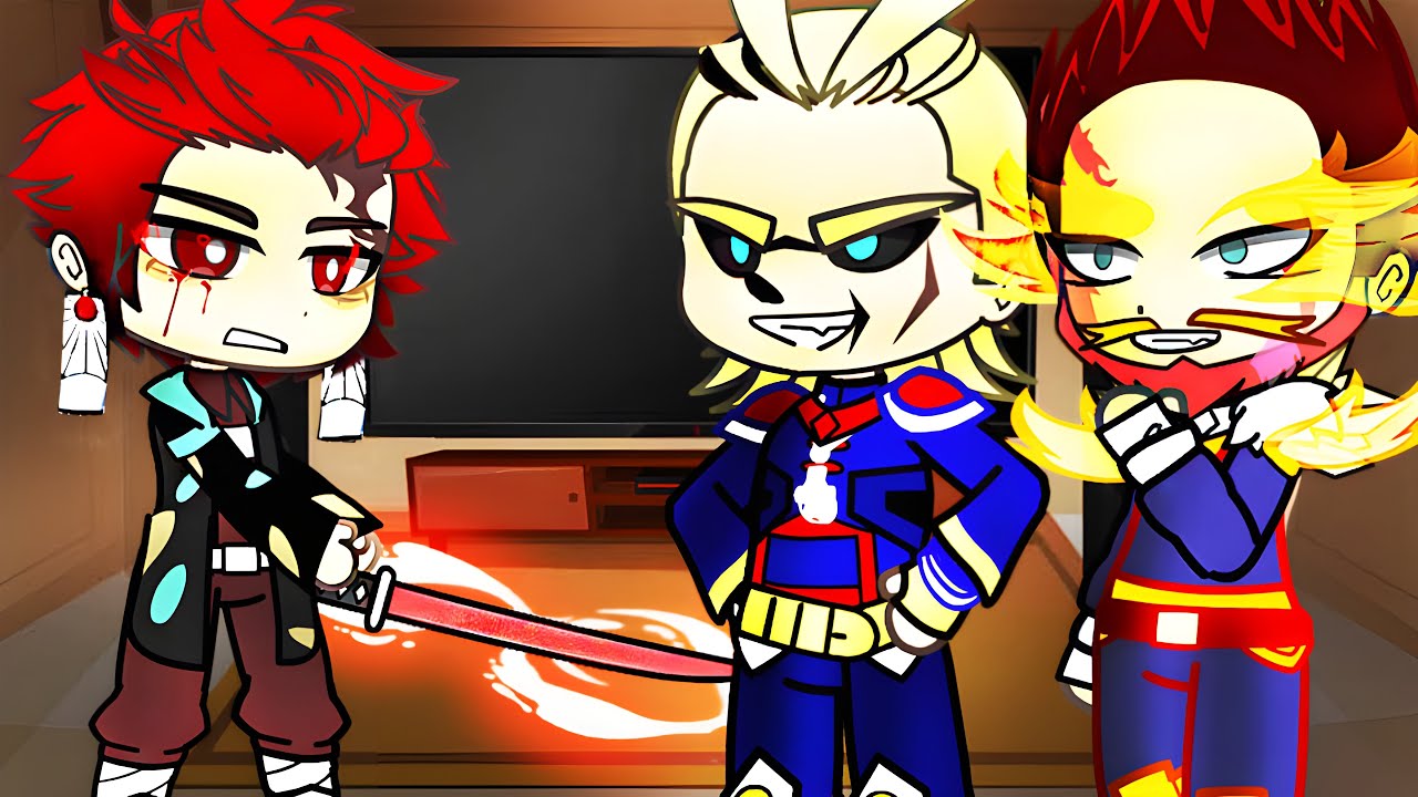 Pro Heroes React To Tanjiro As New Student // MHA // Gacha Club