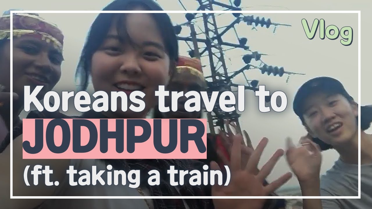 [Vlog] Koreans take sleeper class of train! | Jodhpur travel | Zip-line and wonderful scenery