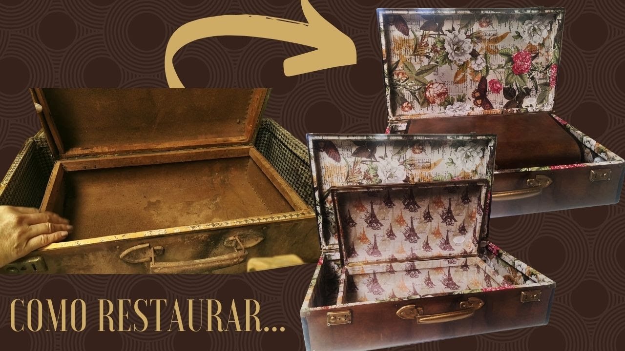 DIY - Como restaurar malas de antigas vintage