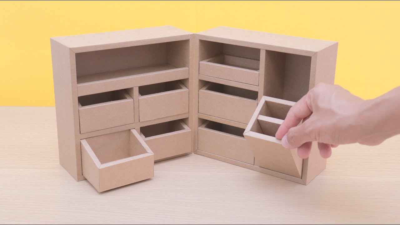[Cardboard Crafts] A Tool Box made from cardboard  (Upcycled📦) 