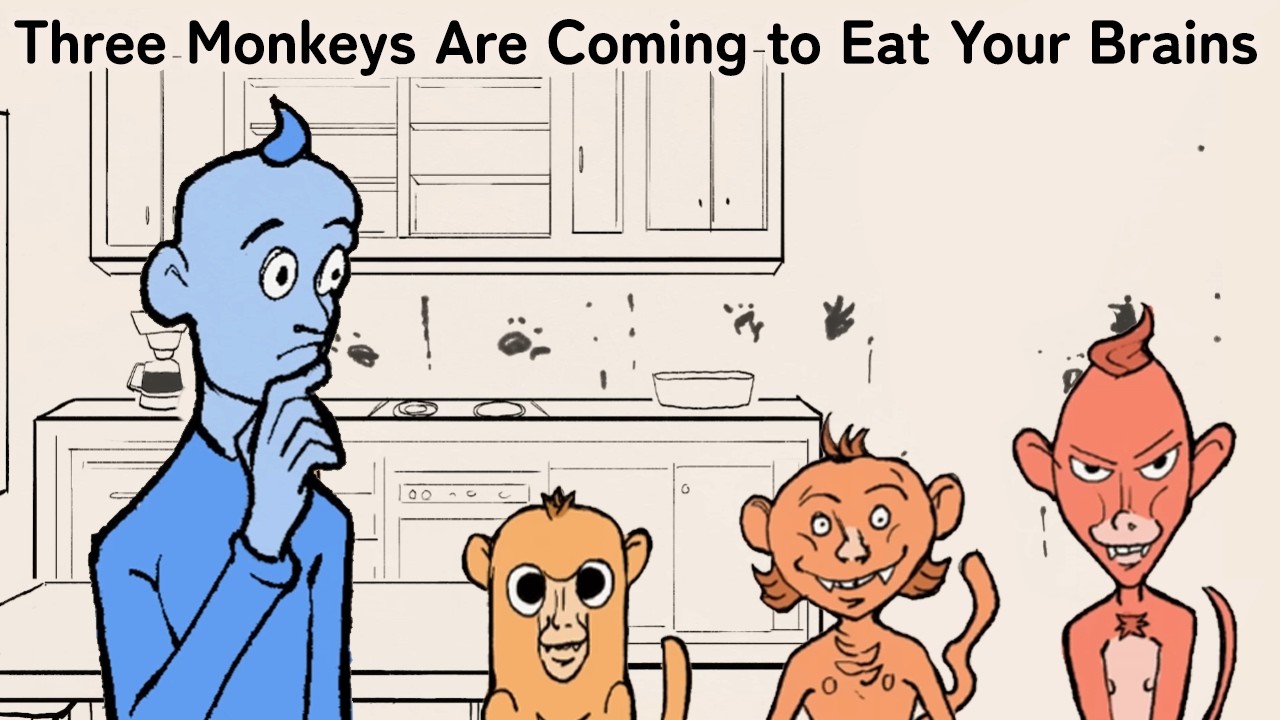 Three Monkeys Are Coming to Eat Your Brains