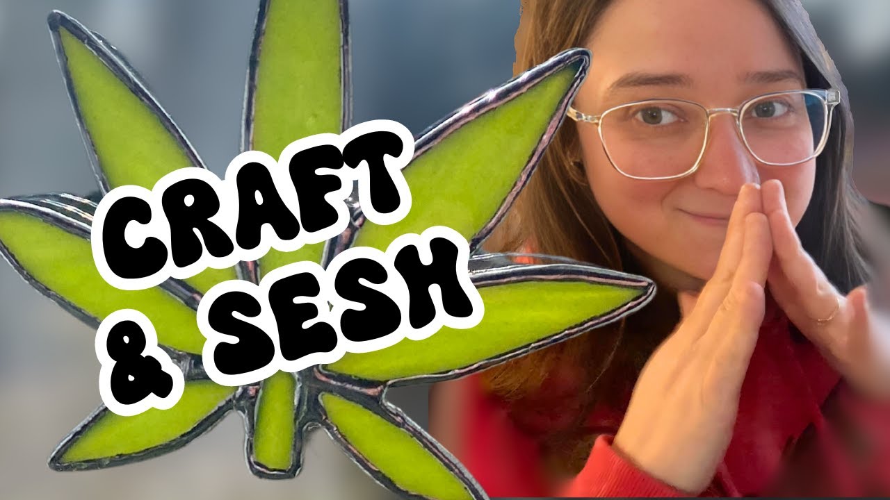 DIY Stained Glass Weed Leaf: Craft and Sesh Stoner Home Decor