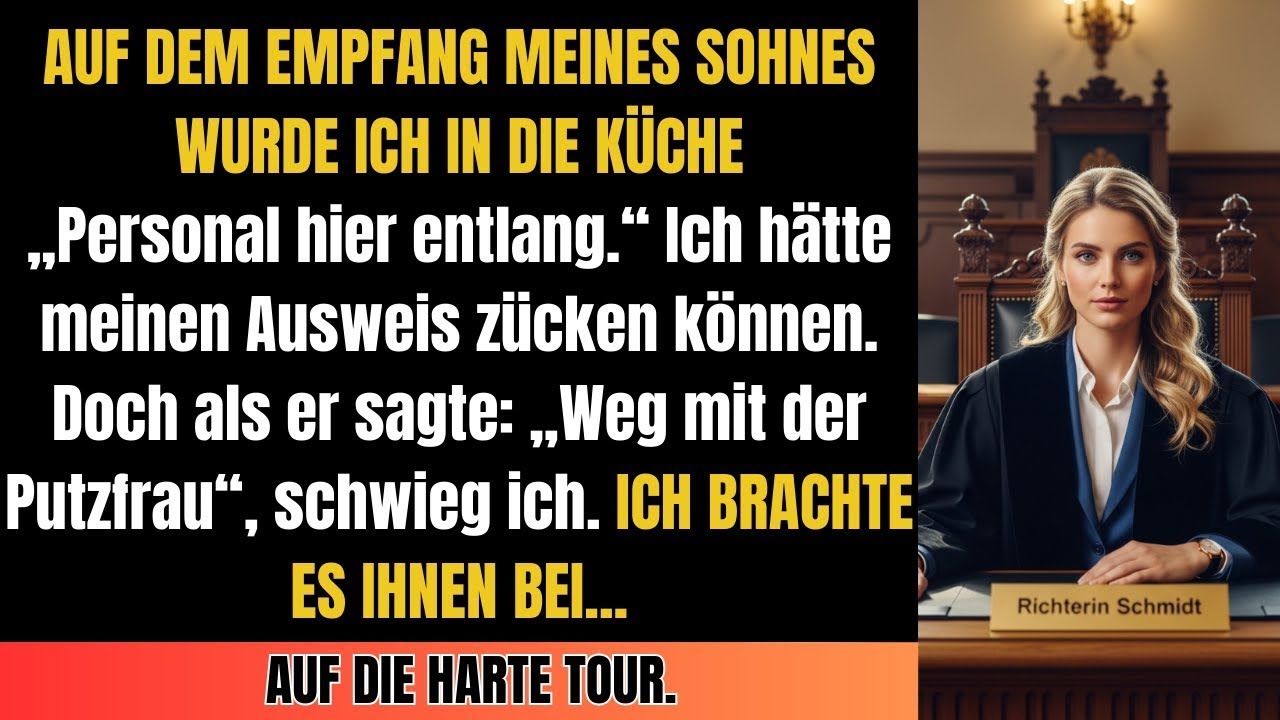 Auf der Feier meines Sohnes für Personal gehalten – bis mein Name als Richterin aufgerufen wurde