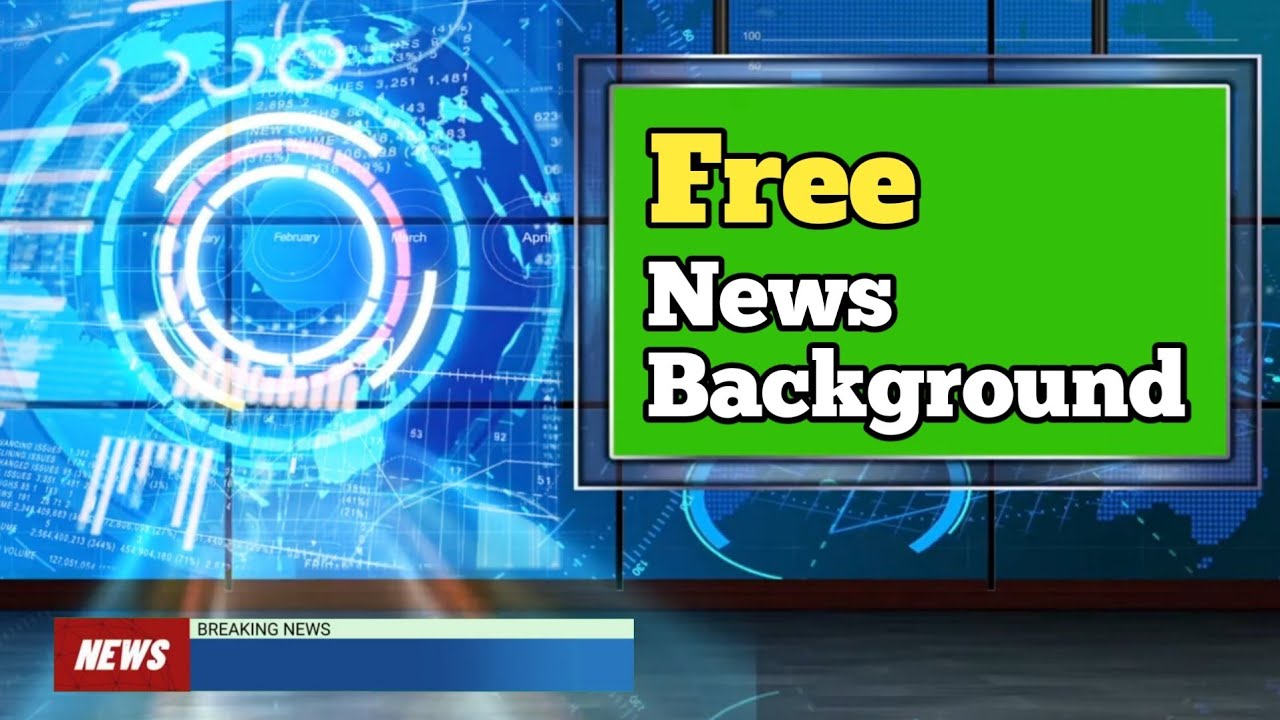 Green Screen Breaking News  Background  | Template Background Berita | News Studio Background