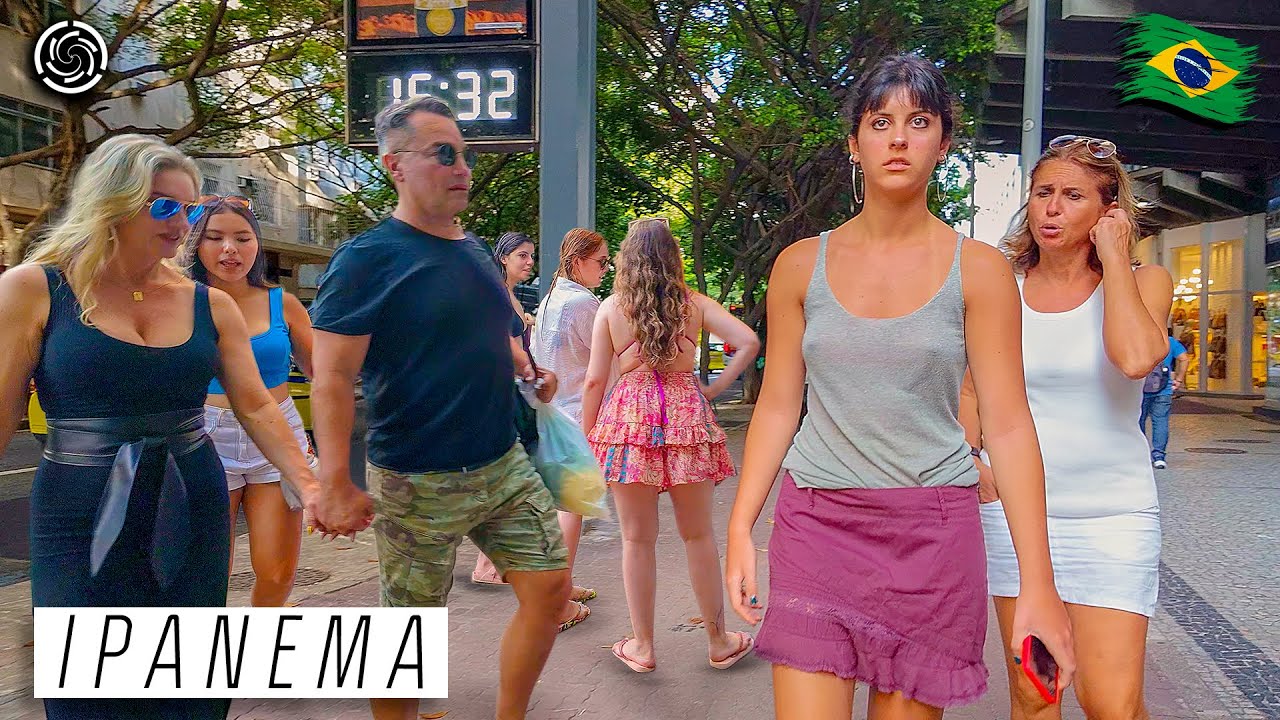 Rio de Janeiro 🇧🇷 Brazil  – Walking on IPANEMA BEACH, Boardwalk and Streets 【 4K UHD 】