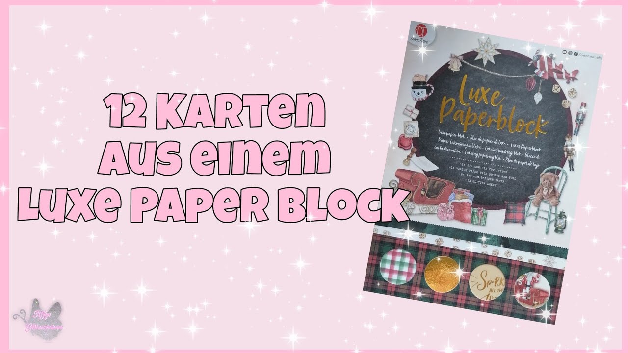 💕 12 Karten aus einem Luxe Paperblock 💕 von Action