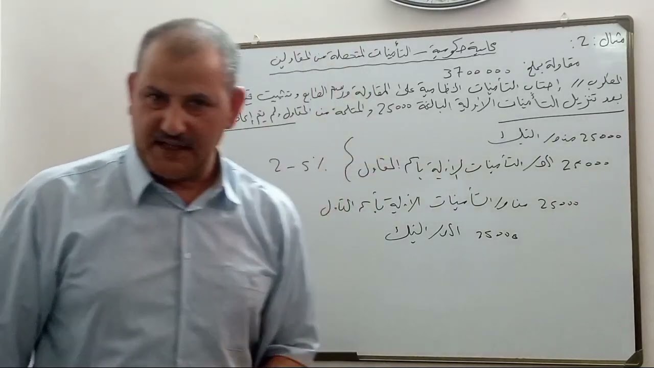 التأمينات الأولية والنظامية في عقود المقاولات.