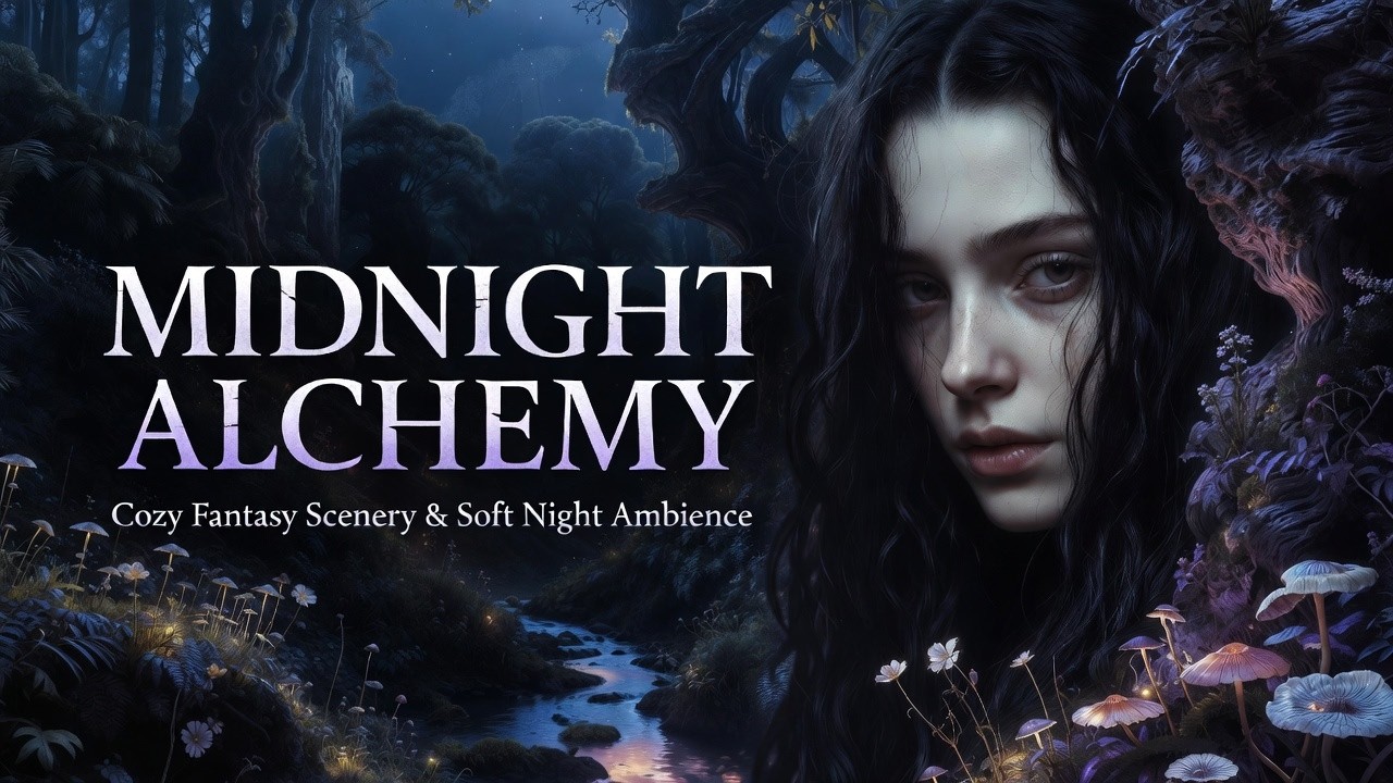 Midnight Alchemy ✨ Cozy Fantasy Scenery & Soft Night Ambience