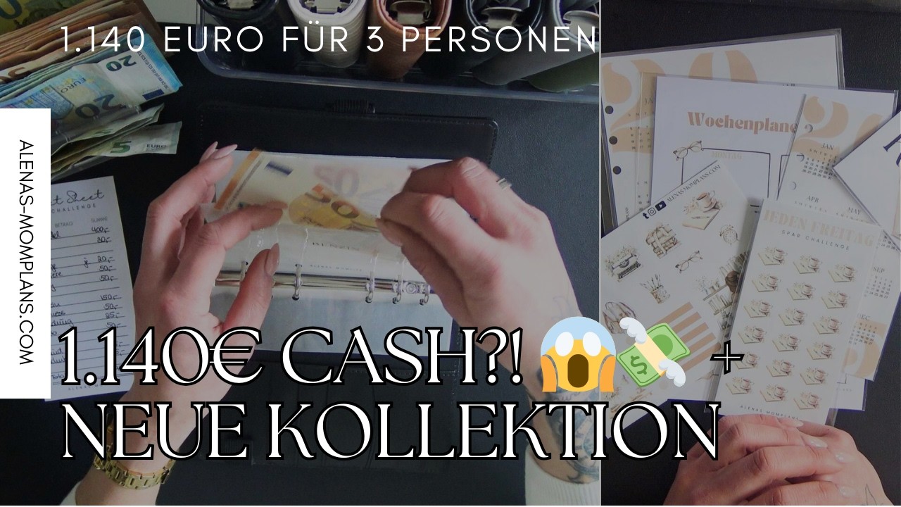 Cashstuffing April 💰 1140€ Budget mit der Umschlagmethode + Neue Kollektion! 💰