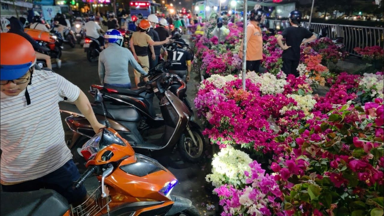 Chợ Hoa Xuân bên Bình Đông Chuẩn Bị Khai Mạc Nhà Nhà Đi Mua Hoa Cảnh Độc lạ Về Chơi Tết