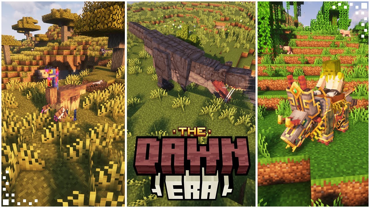 The Dawn Era (Minecraft Mod Showcase) | A Modern Look Into Prehistoric Mobs | Forge 1.20/1.20.1