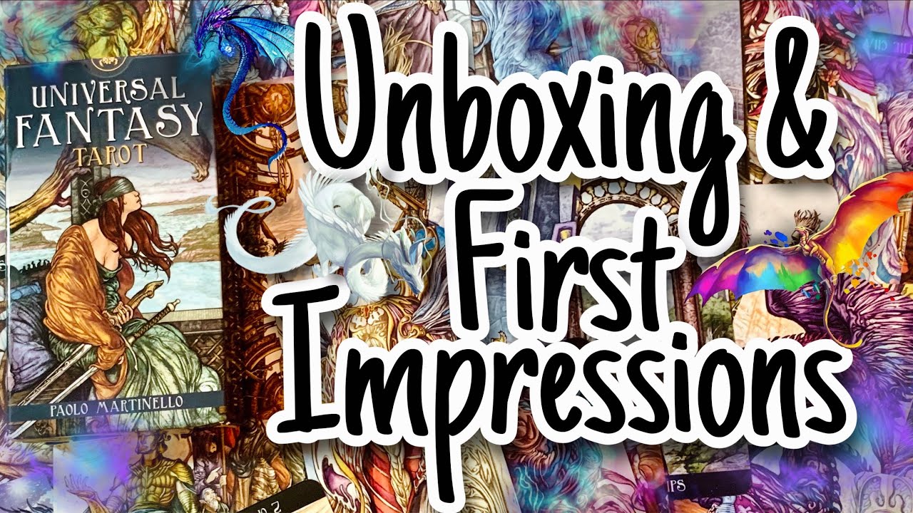 Universal Fantasy Tarot Unboxing & 1st Impressions | Deck Flip Through