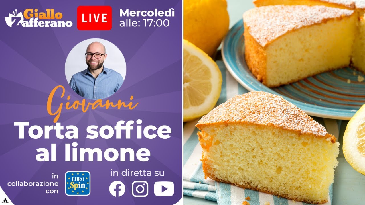 🔴 TORTA SOFFICE AL LIMONE in diretta con Giovanni!