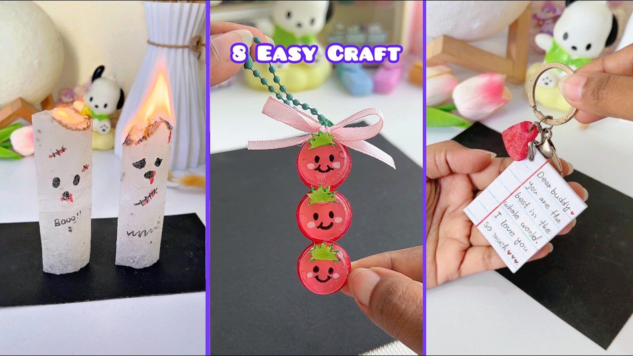 10 Easy craft ideas / miniature craft / how to make / DIY school project. / Helena's Craft