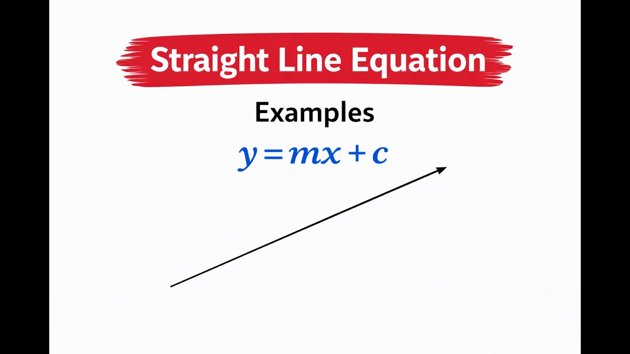 Calculating Equation of a Straight Line Examples | A/AS Level Maths | Coordinate Geometry Lesson 2