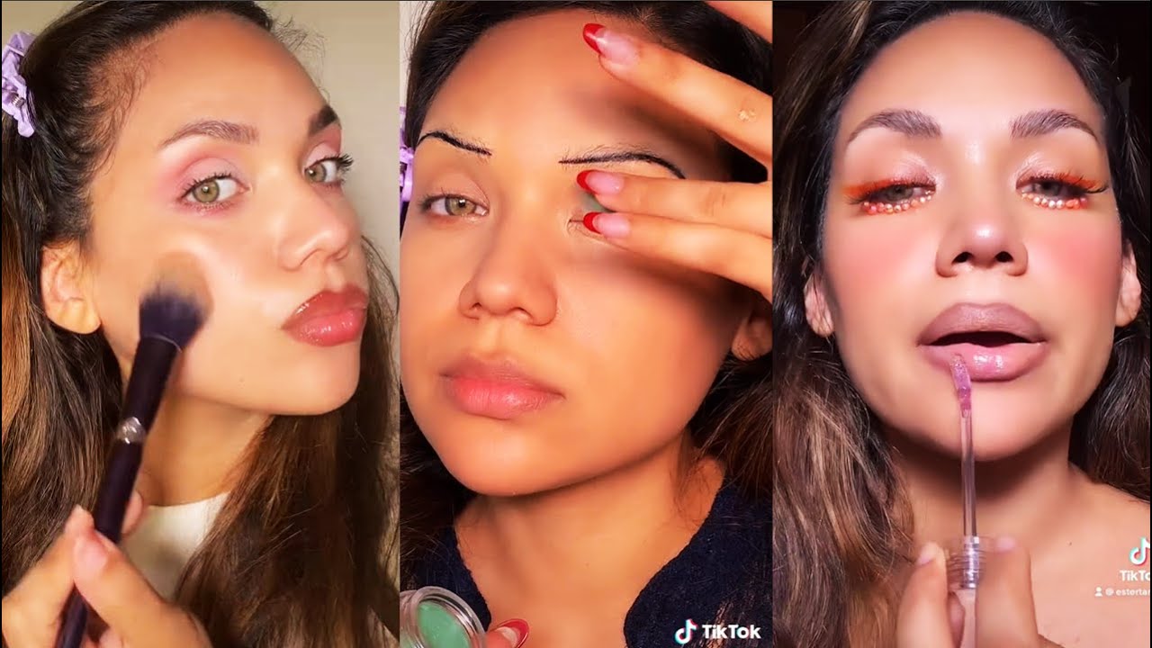 *1+ HOUR* COMPLETE MAKEUP STORYTIME BY estertaniaj | estertaniaj TIKTOK