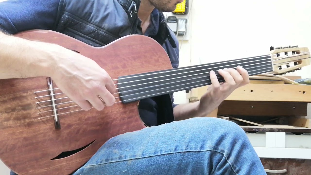 Naylon Telli Perdesiz Elektrik Gitar (Nylon String Fretless Guitar) 