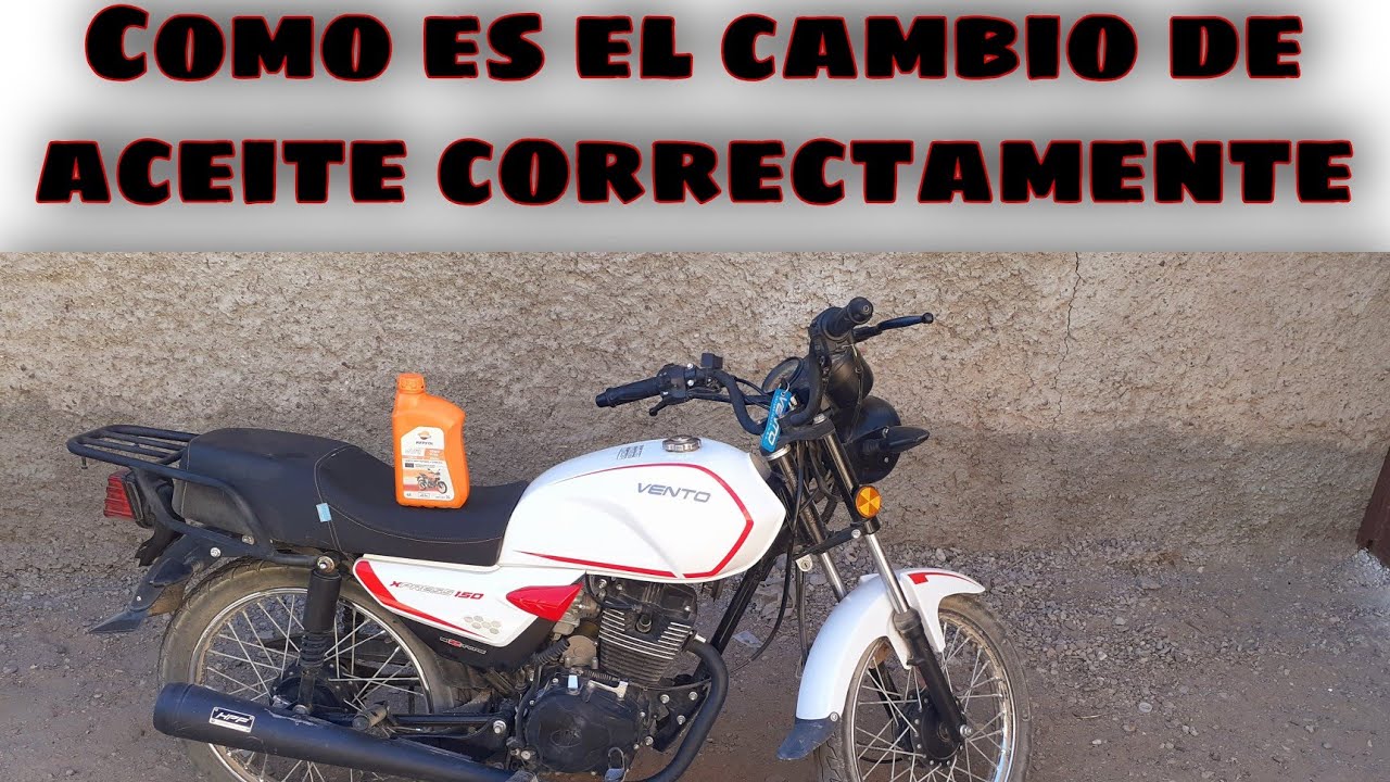 Como cambiarle el aceite ala moto//Vento Xpress 150👍