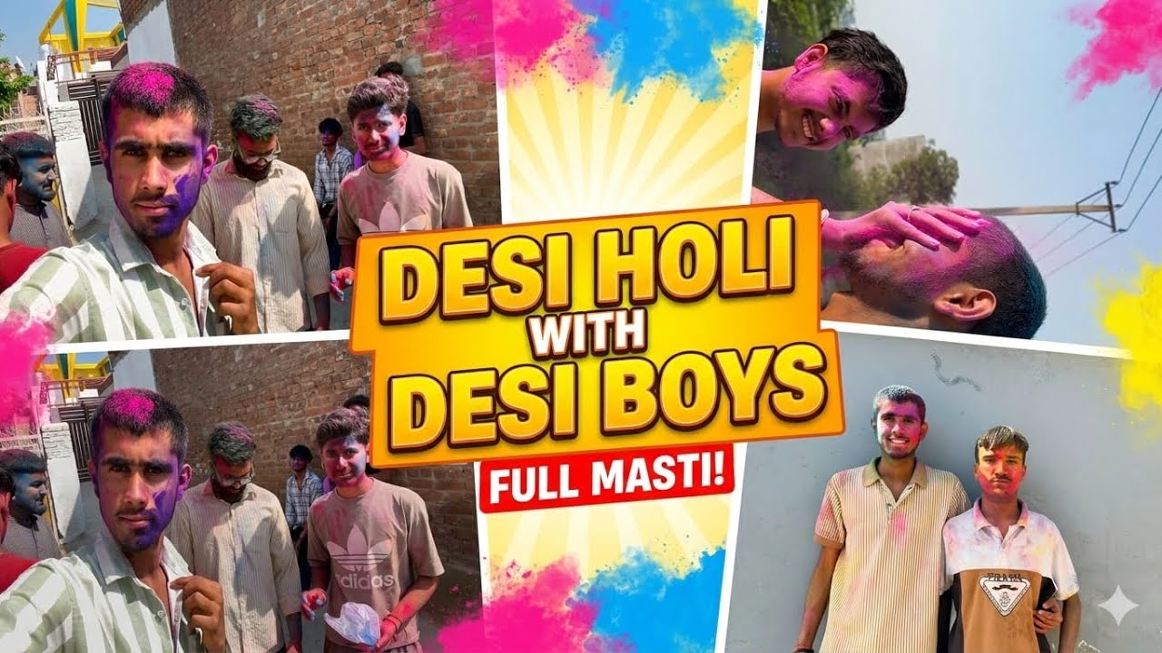 Desi Holi with Desi Boys 🫟❤️❤️|| Full Masti ❤️👻