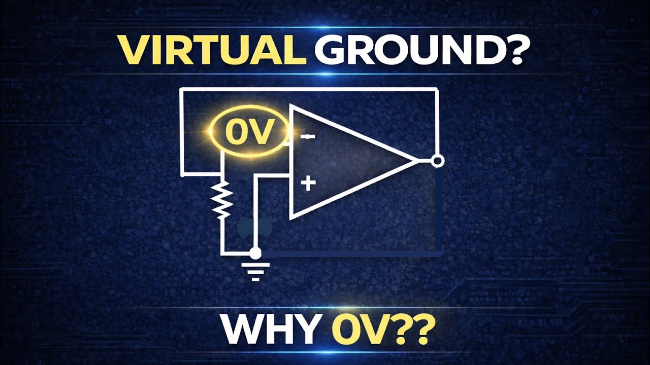 Why Op-Amp Input is 0V? | Virtual Ground & Virtual Short Explained | Op amp Basics