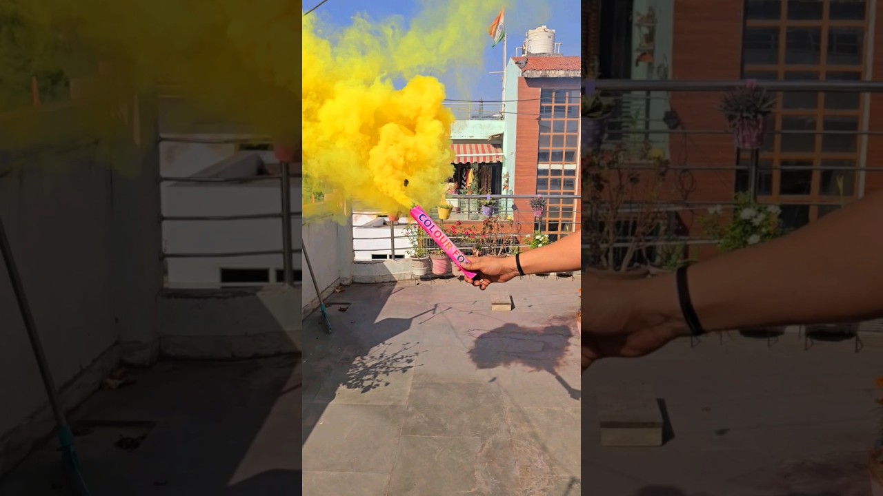 Holi colour fog smoke cracker | holi Stash 2024 #shorts #youtubeshorts #ytshorts