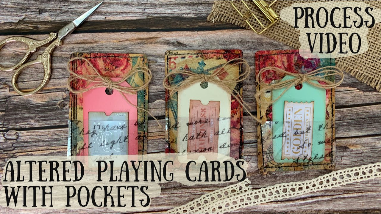 Process video - Altered playing cards with pockets