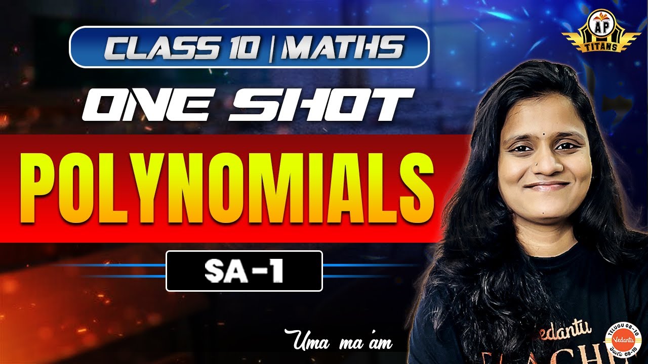 Polynomials | One shot🧮 | SA-1 | AP Board | Class 10 | Telugu | Uma Ma’am