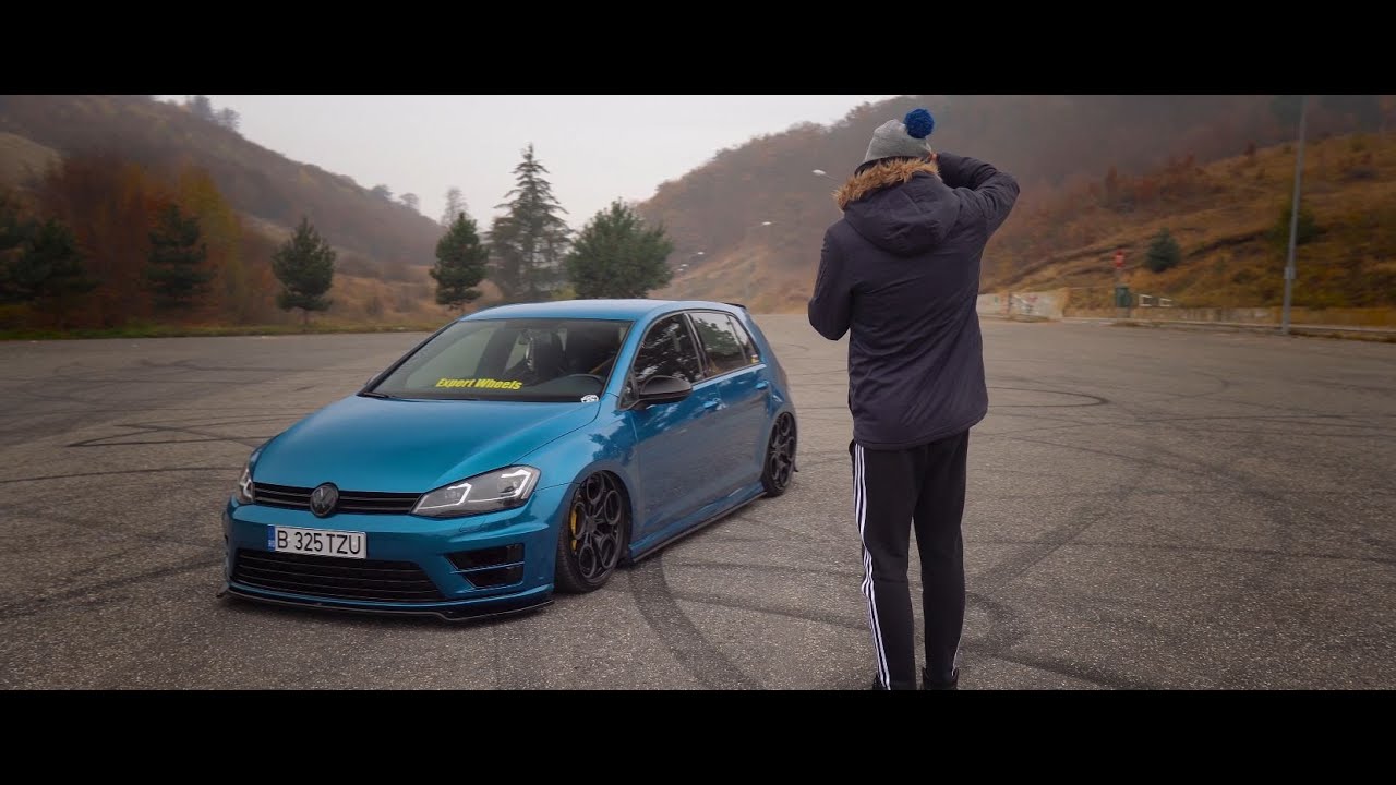 Bagged VW Golf MK7 running on Rotiform ZRH