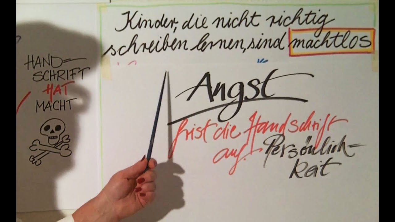 Die Angst vor der eigenen Handschrift