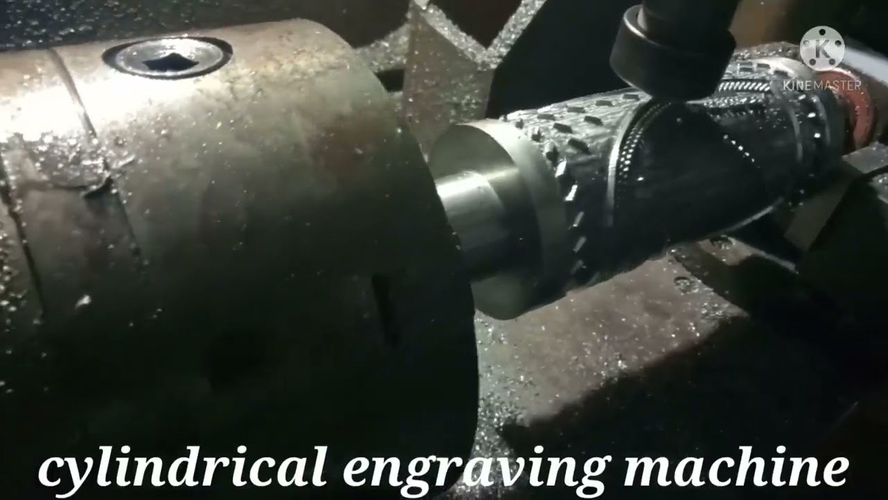 Incredible CNC Cylindrical engraving machine making cylindrical roller.