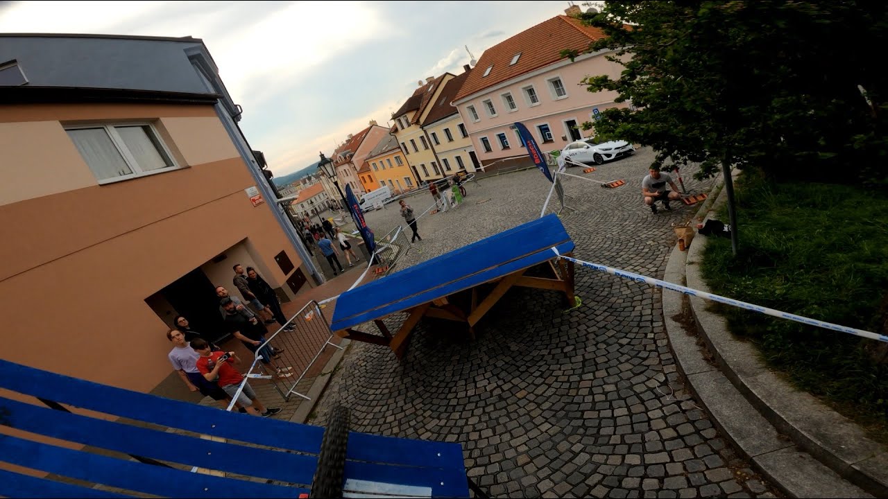 European Urban Downhill Series #3 - Svatohorsky Downtown Pribram 2023 FINAL RUN RAW 4K
